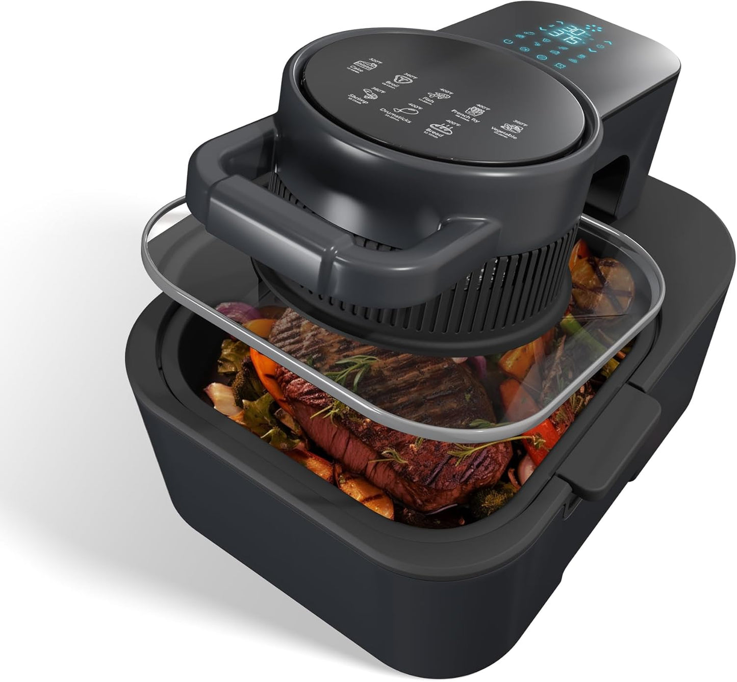 Gnter&Hauer 8QT Easy View Air Fryer - Precise Control & Versatile Cooking
