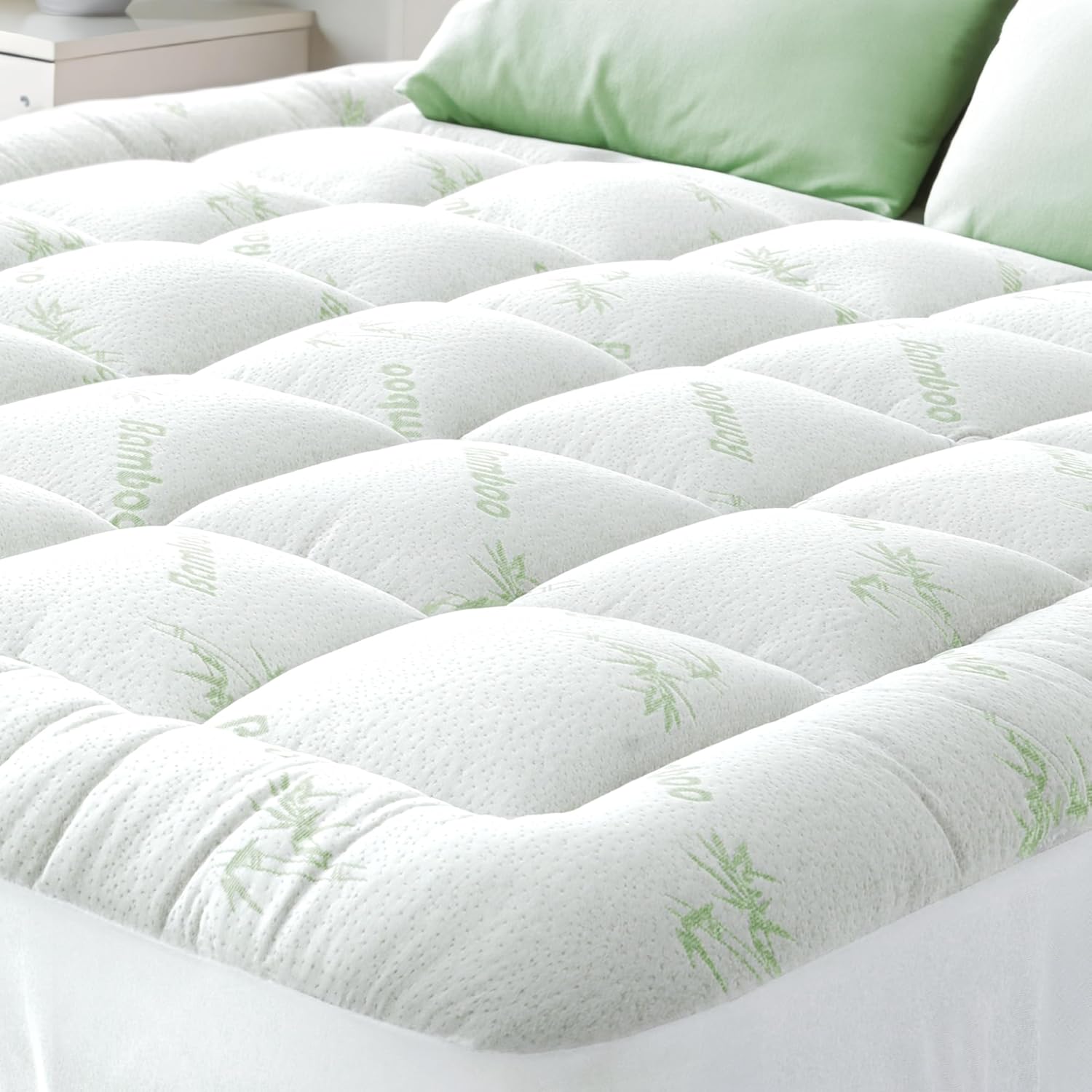Ultra Soft California King Size Mattress Topper for Back Pain Relief