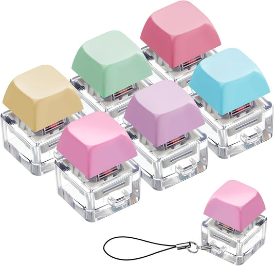 Taiyin Fidget Clicker Keychain Set - Stress Relief in Macaron Colors