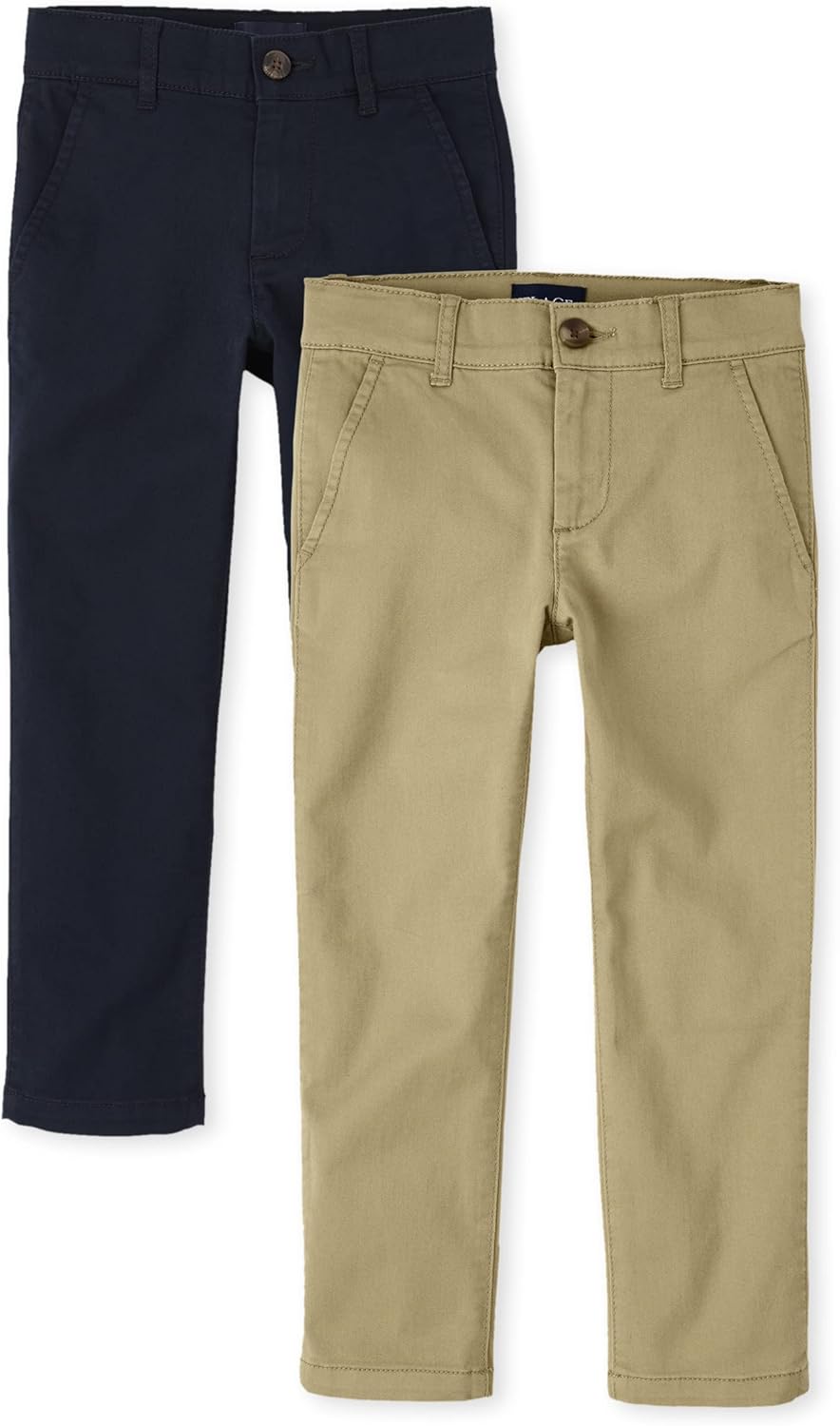 Kids Stretch Skinny Chino Pants 4-Pack with Pockets for Boys