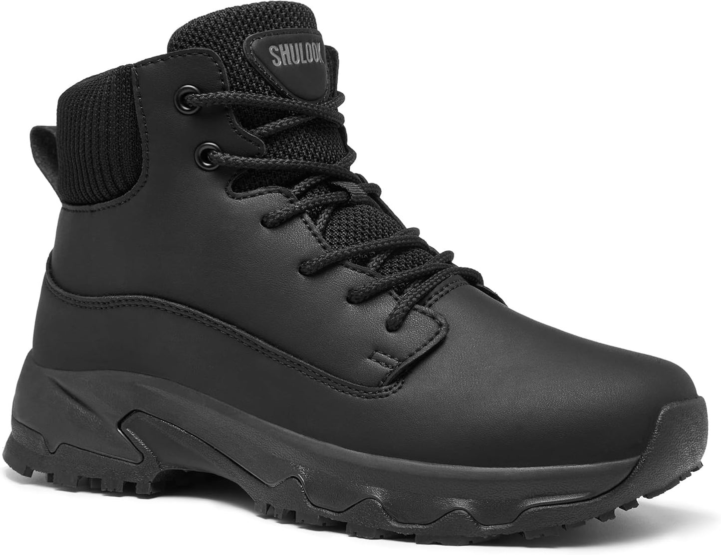 SHULOOK Non Slip Work Boots for Women - Waterproof Comfort