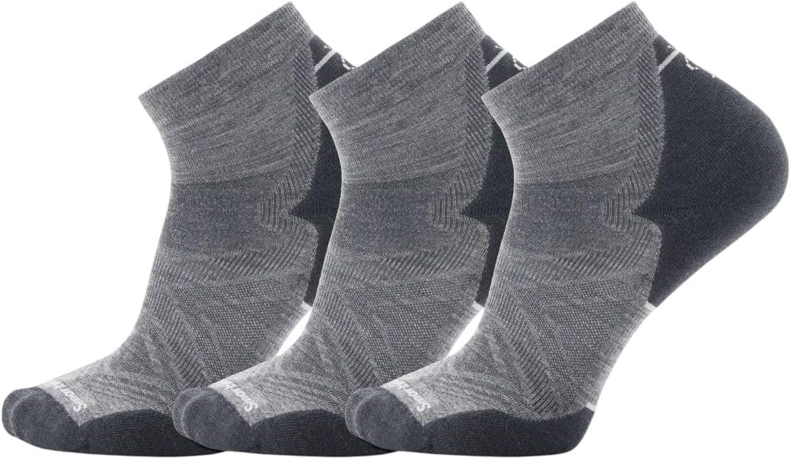 Smartwool Men's Run Targeted Cushion Ankle Socks for Comfort