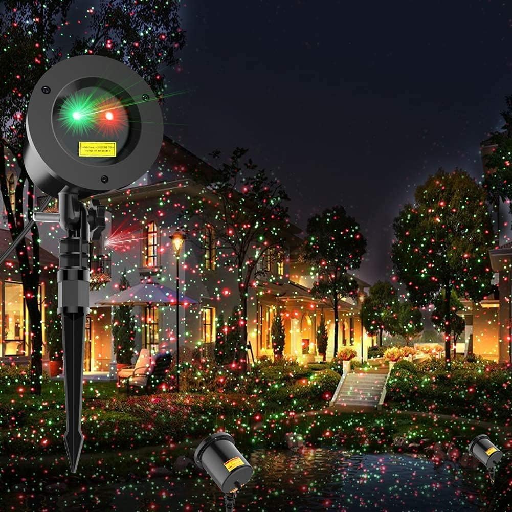 COOWOO Outdoor Christmas Laser Light Show