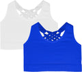 Girls Seamless Strappy Back Crop Undershirt Bra - Stretchy Fit