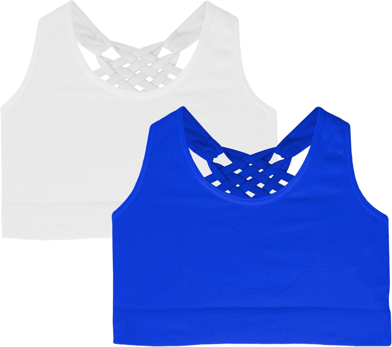 Kurve Girls Seamless Strappy Back Stretchy Crop Undershirt Bra