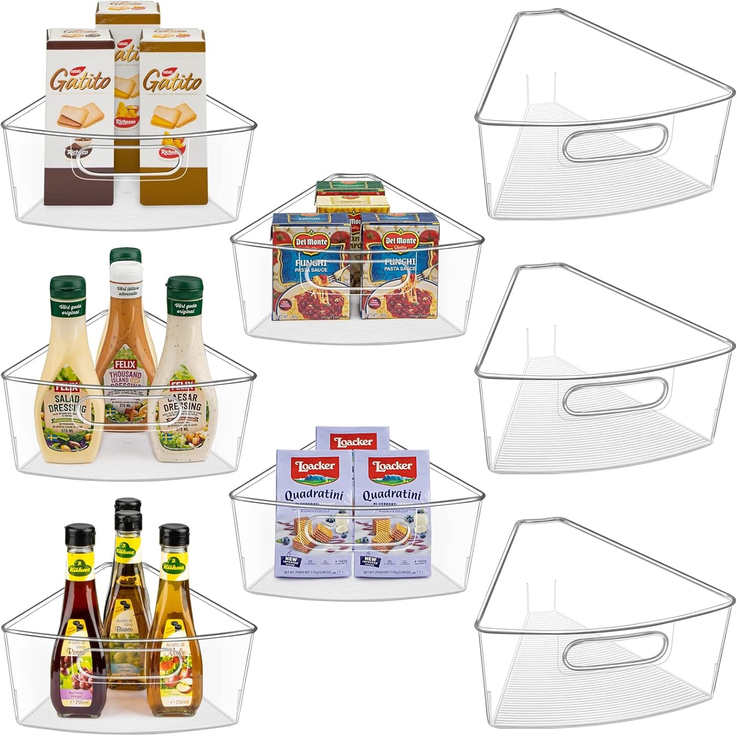 Lazy Susan Cabinet Organizer Bins for 26in 28in 32in Diameter