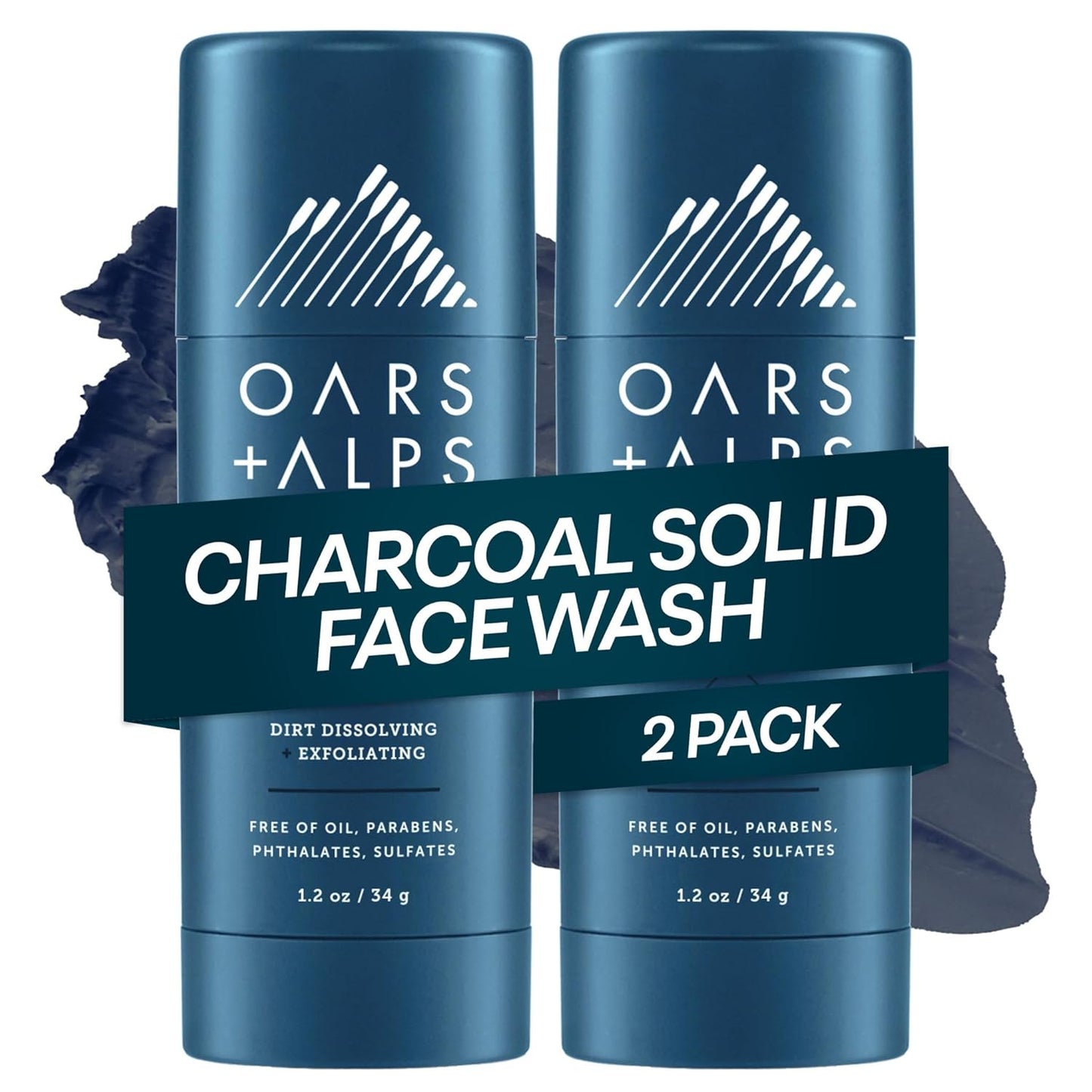 Oars + Alps Face Wash with Activated Charcoal for Refreshing Clean