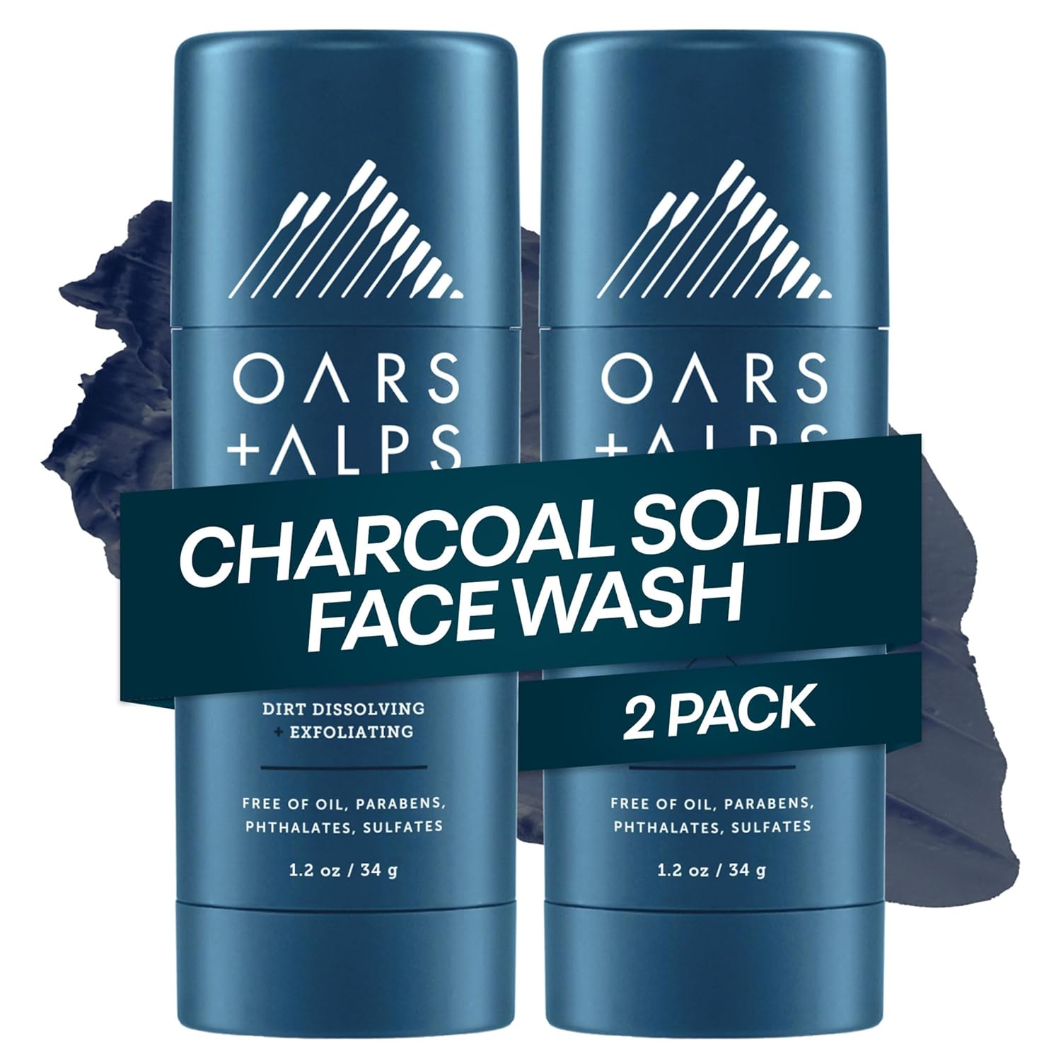 Oars + Alps Face Wash with Activated Charcoal for Refreshing Clean
