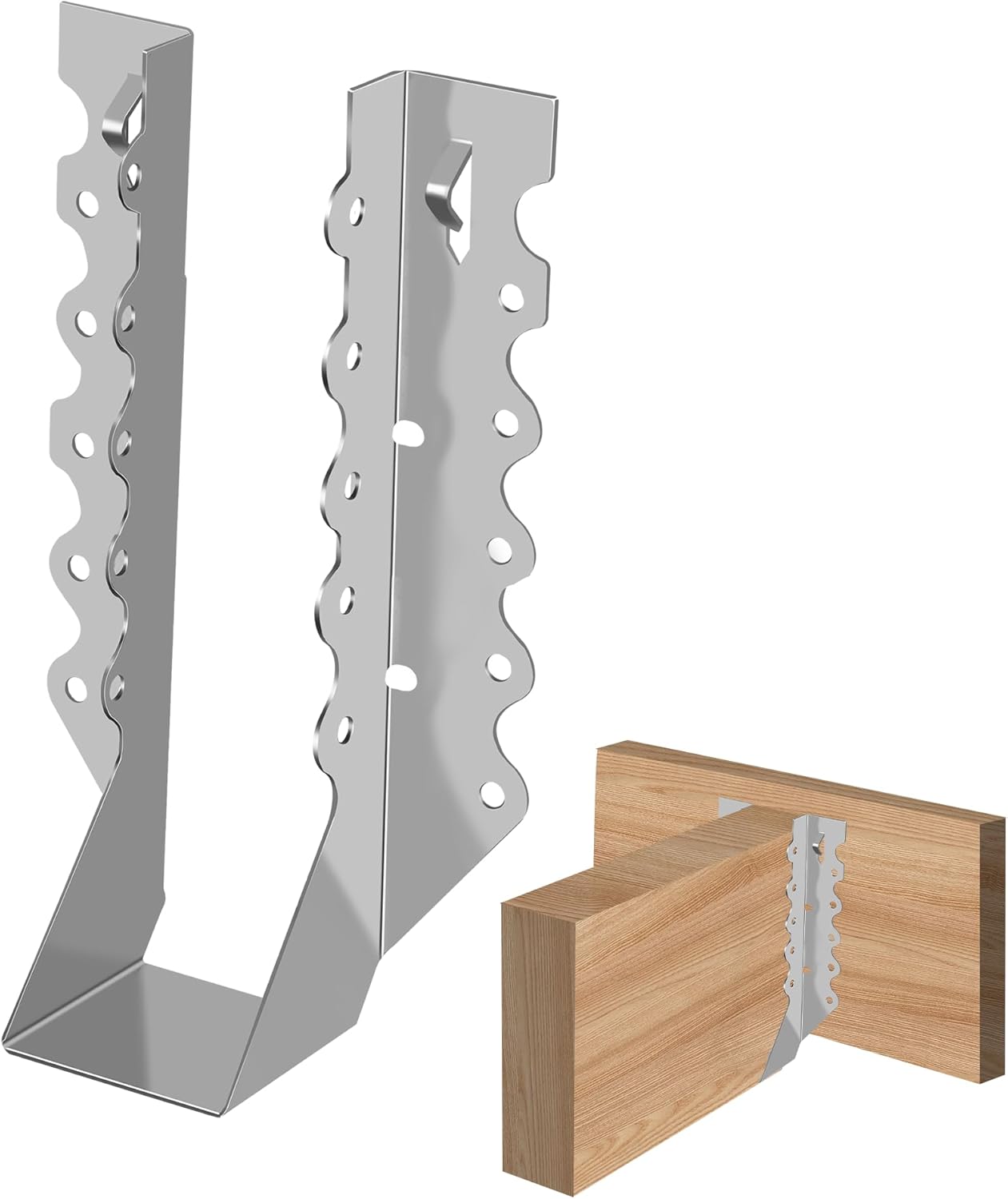 Calvana 30-Pack 2x8 Brackets for Wood Joist Hangers and More
