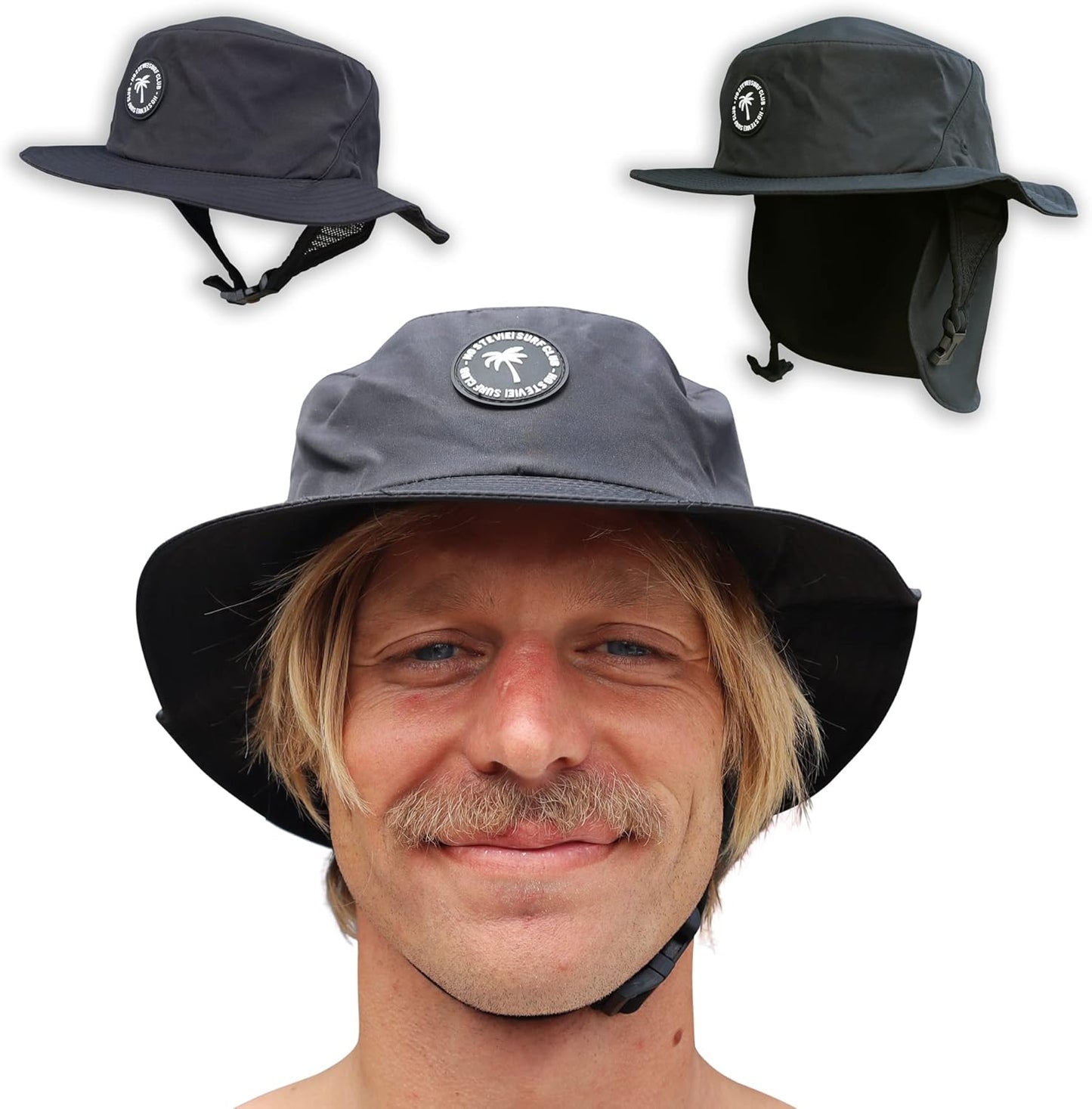 Surf Bucket Hat with Chin Straps for Ultimate Sun Protection