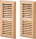 Homewell 2 Pcs White Oak Wood Floor Register 4x10 in - Unfinished