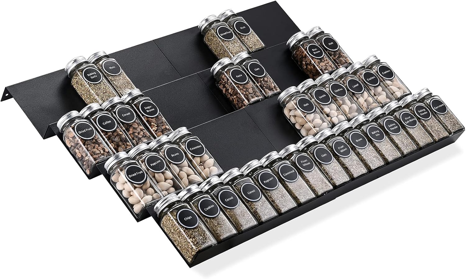 Metal Spice Rack Tray - Ultimate Kitchen Drawer Organizer Solution