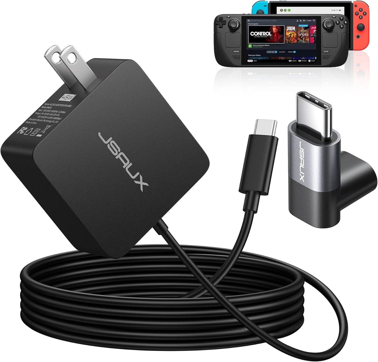 Ultra-Fast 45W USB-C Charger for Gaming