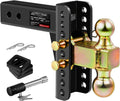 Adjustable Trailer Hitch Fits 2.0-In Receiver 6-In Drop/Rise - Heavy