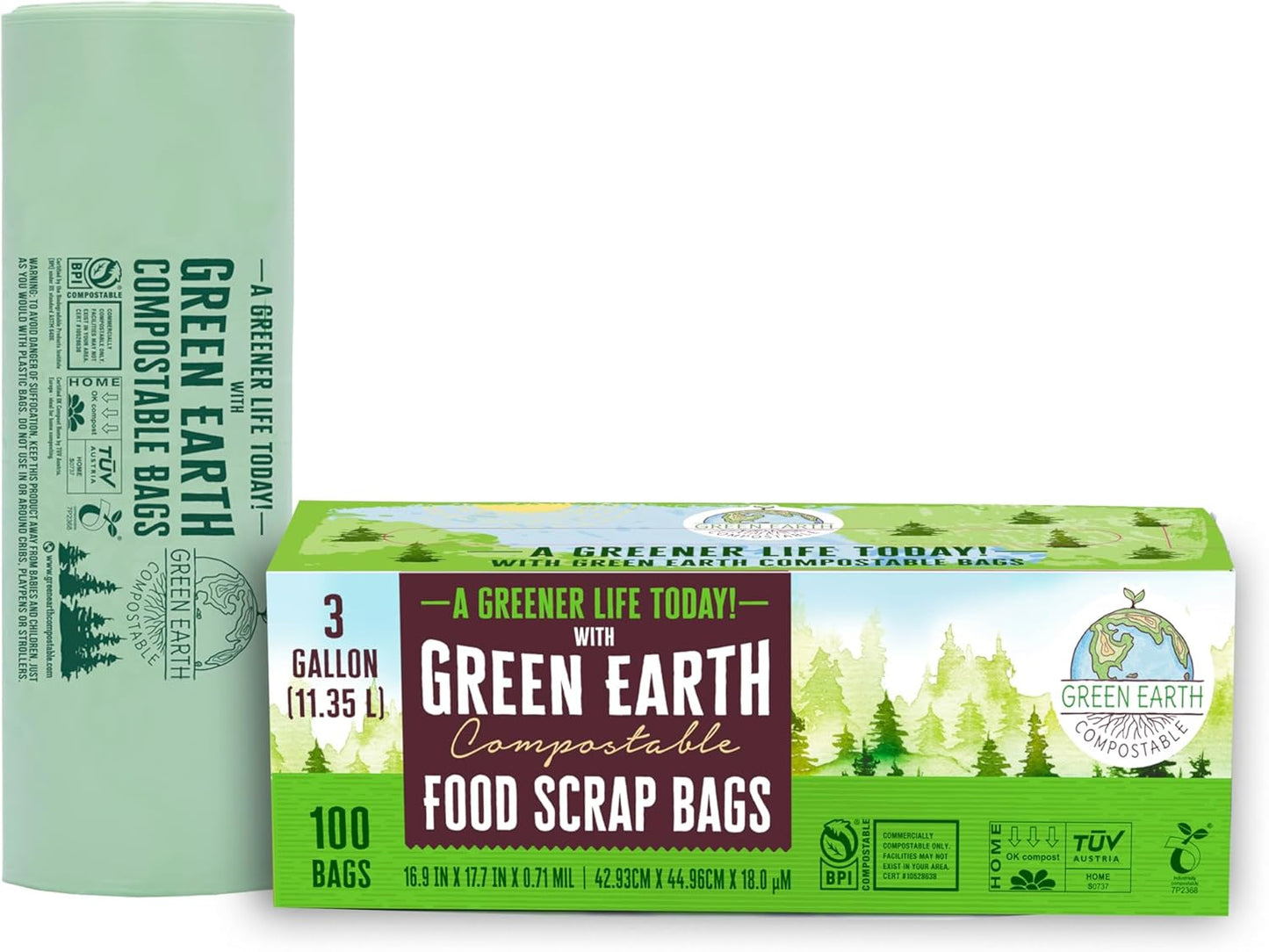 Compostable Small Kitchen Food Scrap Bags for Eco-Friendly Use