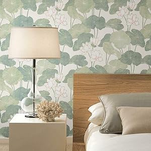 Peel and Stick Wallpaper for Easy Home Makeover with Lily Pads
