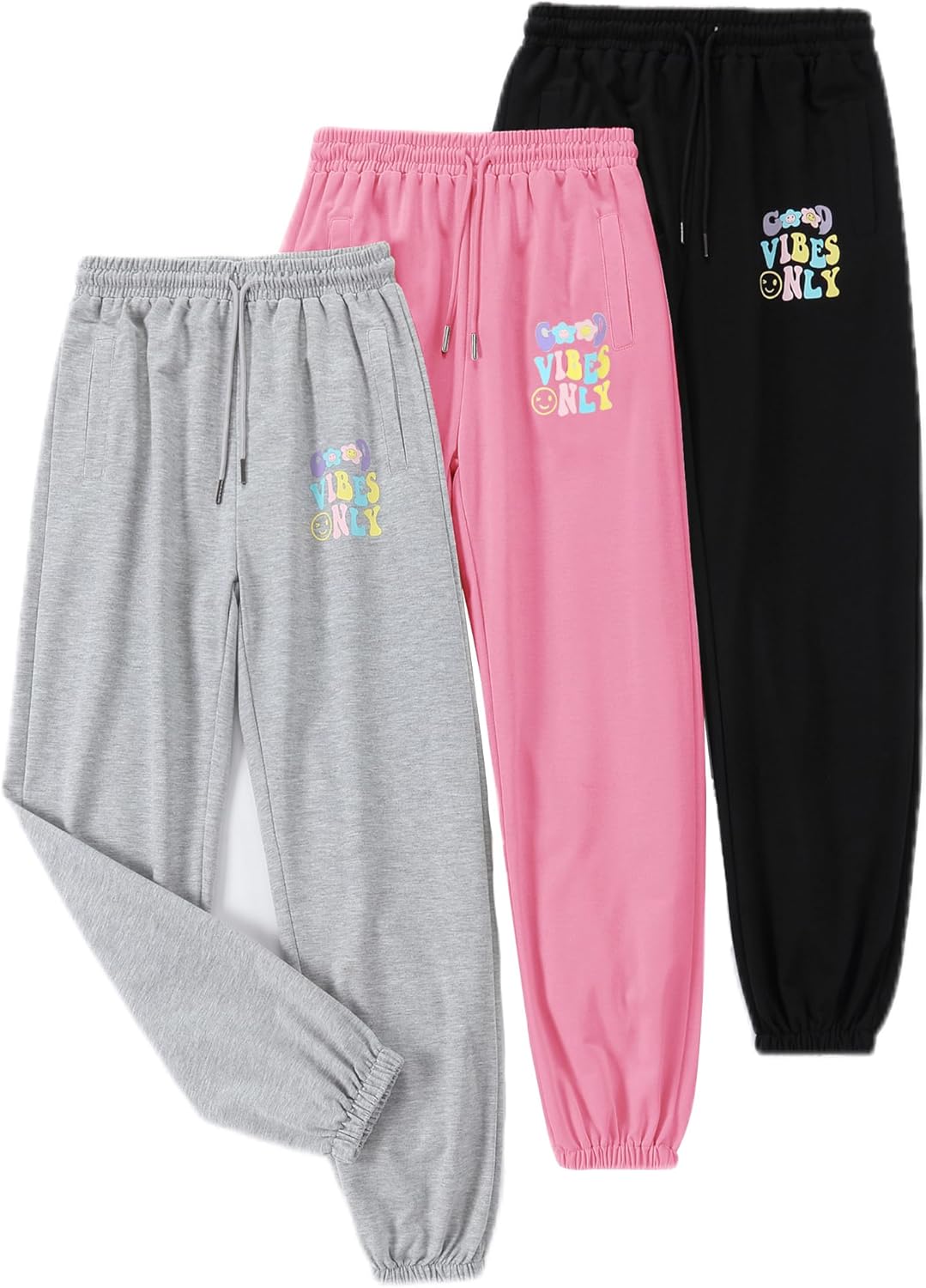 Trendy Girls Sweatpants Joggers with Pockets for Tween Style