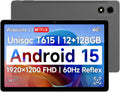 2025 New Android 15 10.1 in Tablet - FHD IPS, 12GB+128GB