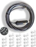 Starlink Mini Car Power Cable DC5521 16.4ft with 20 Cable Holders