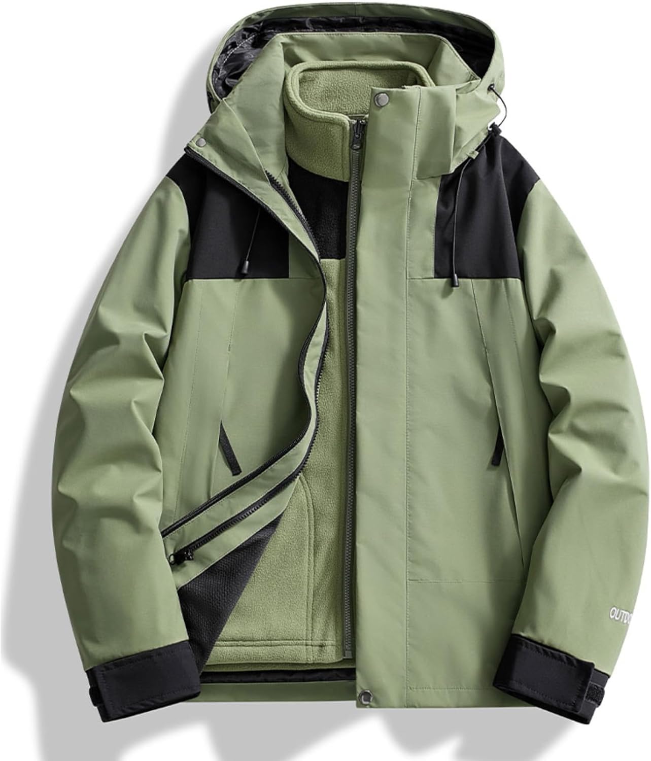 3-in-1 Waterproof Ski Jacket for Men - Stay Warm & Dry!