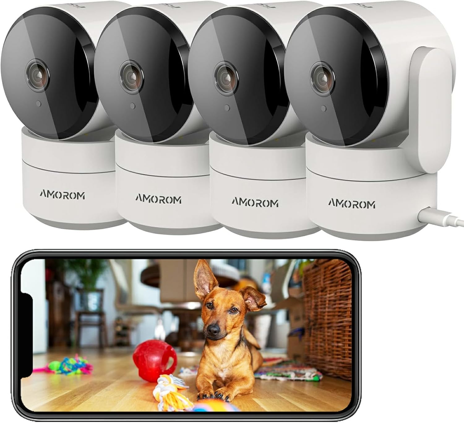 360 Pet Cam: 2-Way Audio, Night Vision, Motion Detect