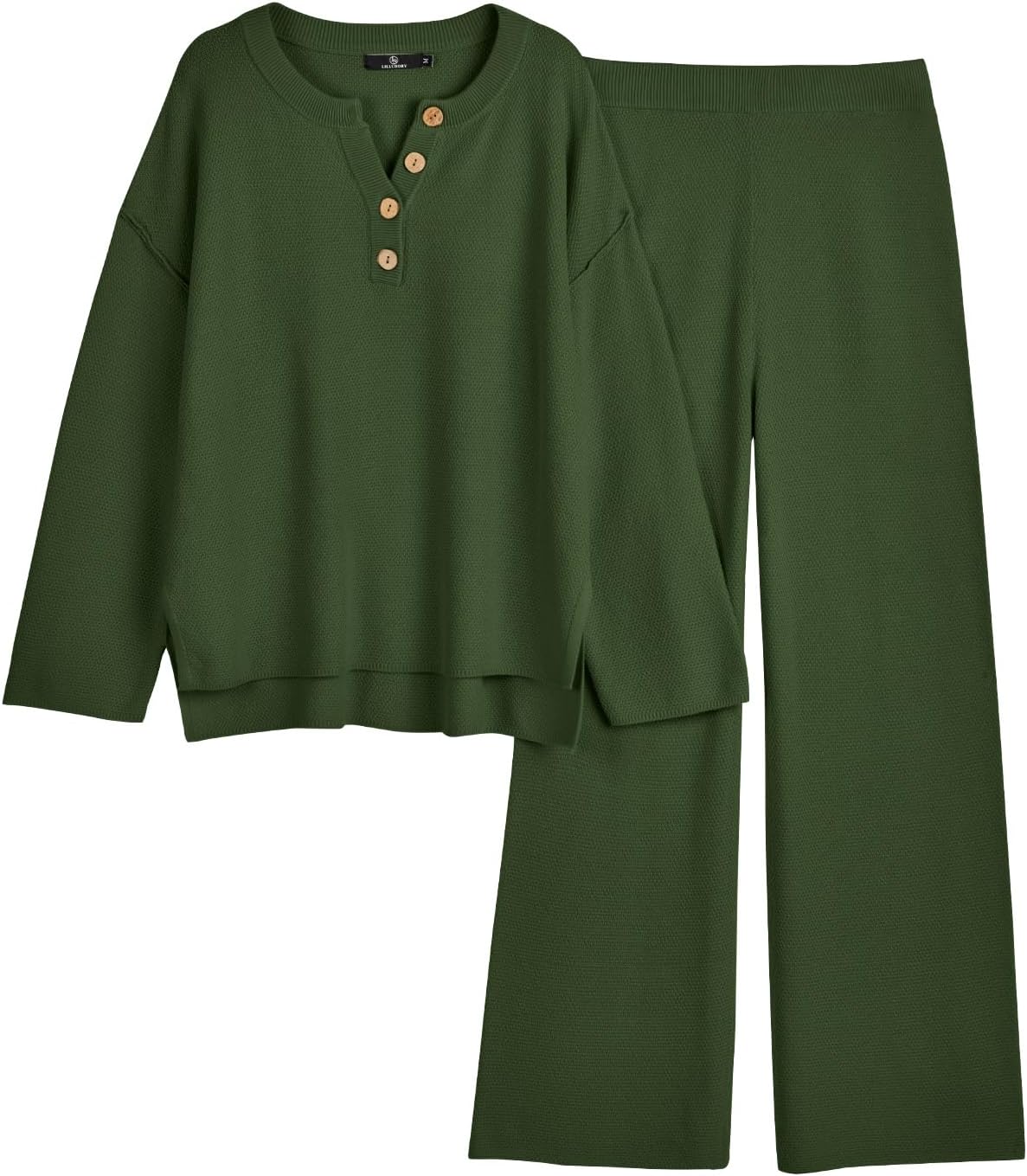 LILLUSORY Women's Cozy Knit Lounge Sets for Effortless Style