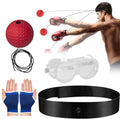 Boxing Reflex Ball Set with Headband and Goggles - Improve Speed