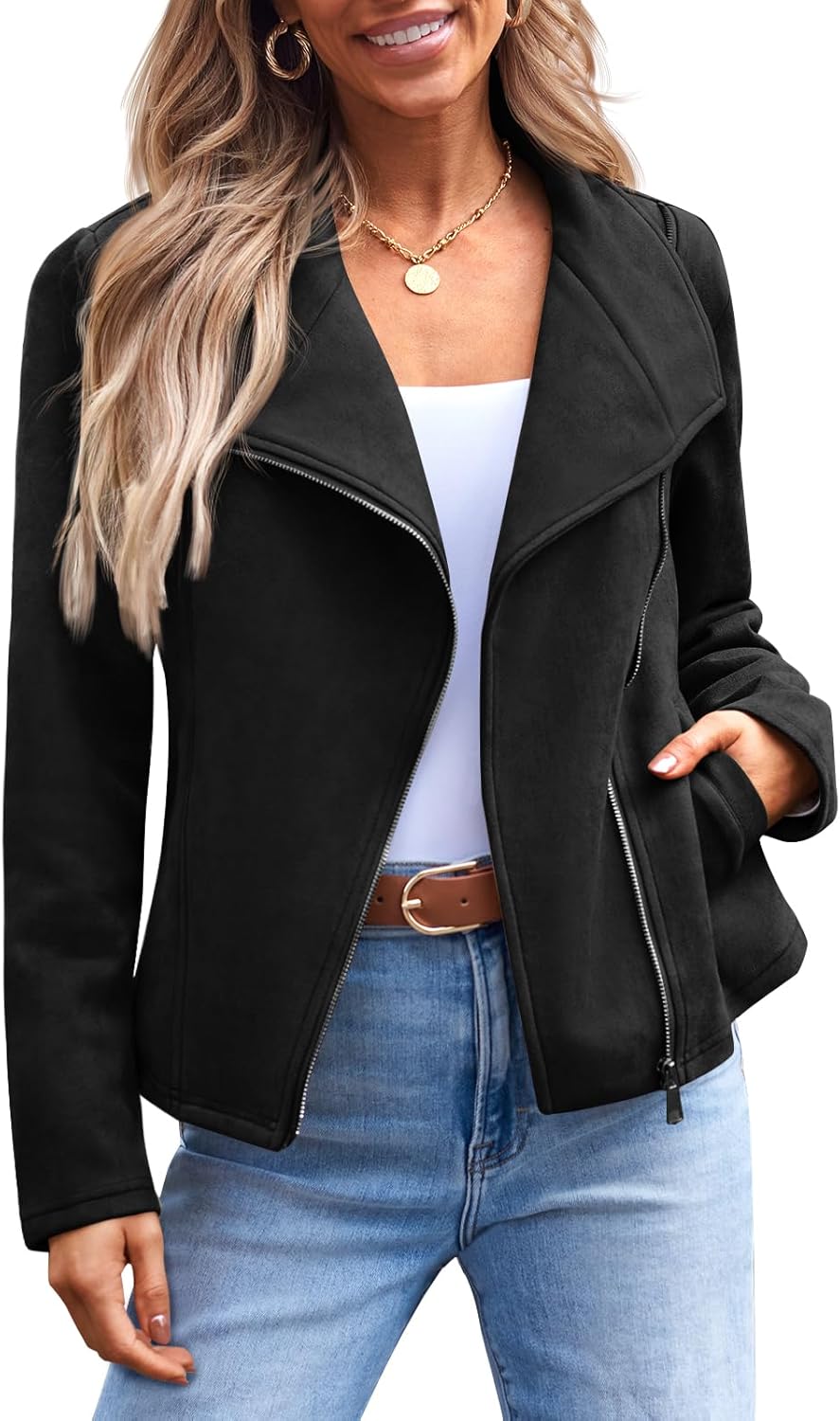 Faux Leather Jackets for Women - Stylish Cropped Outwear 2025
