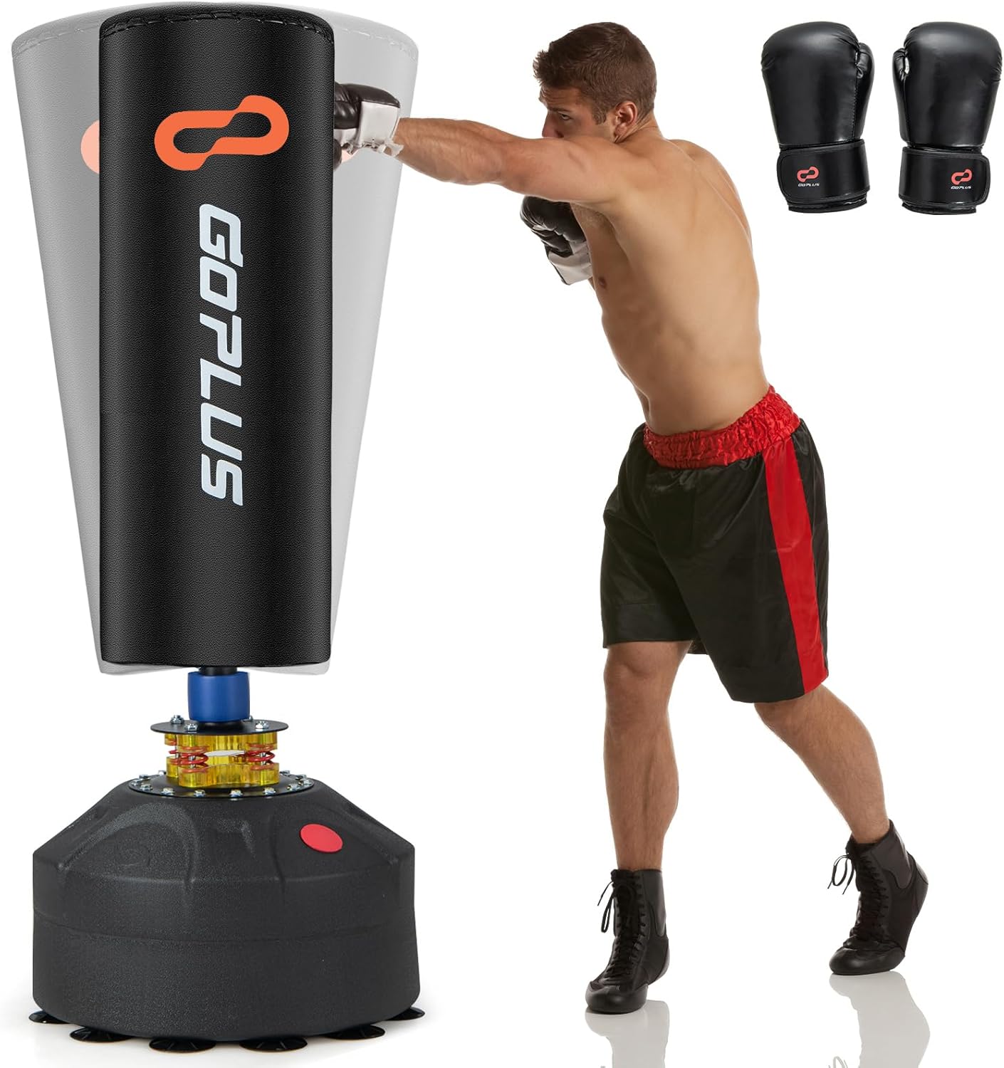 Goplus 220LBS Freestanding Punching Bag: Ultimate Shock Absorption