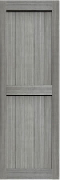 28in x 84in MDF Elephant Gray Barn Door for Elegant Spaces
