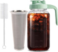 Fermus 64oz Cold Brew Maker: Stainless Steel Filter, Glass Pitcher