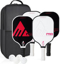 Pickleball Paddles 4 Pack - Light Graphite Fiberglass Set
