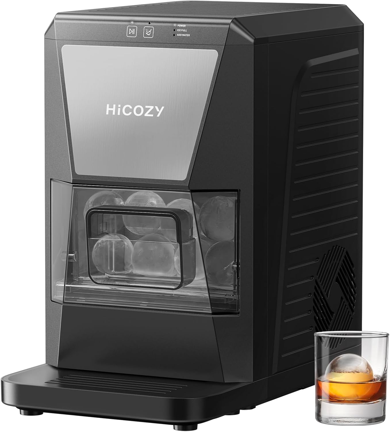 Hicozy B1 Clear Ice Ball Maker for Perfect Cocktails & Whiskey
