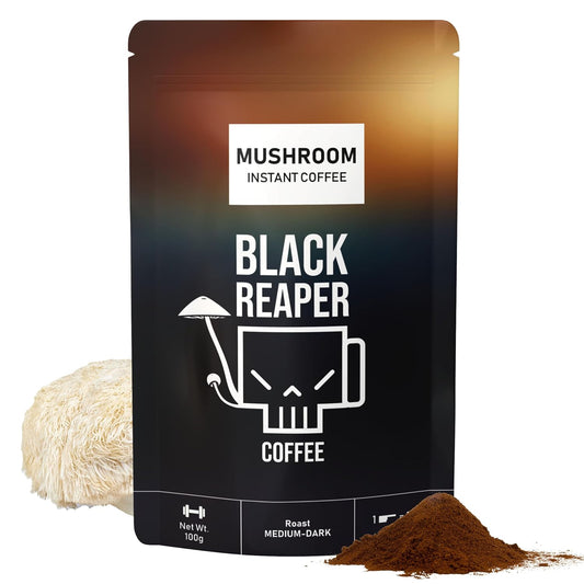 Black Reaper Lion's Mane Instant Coffee - Enhanced Clarity & Focus