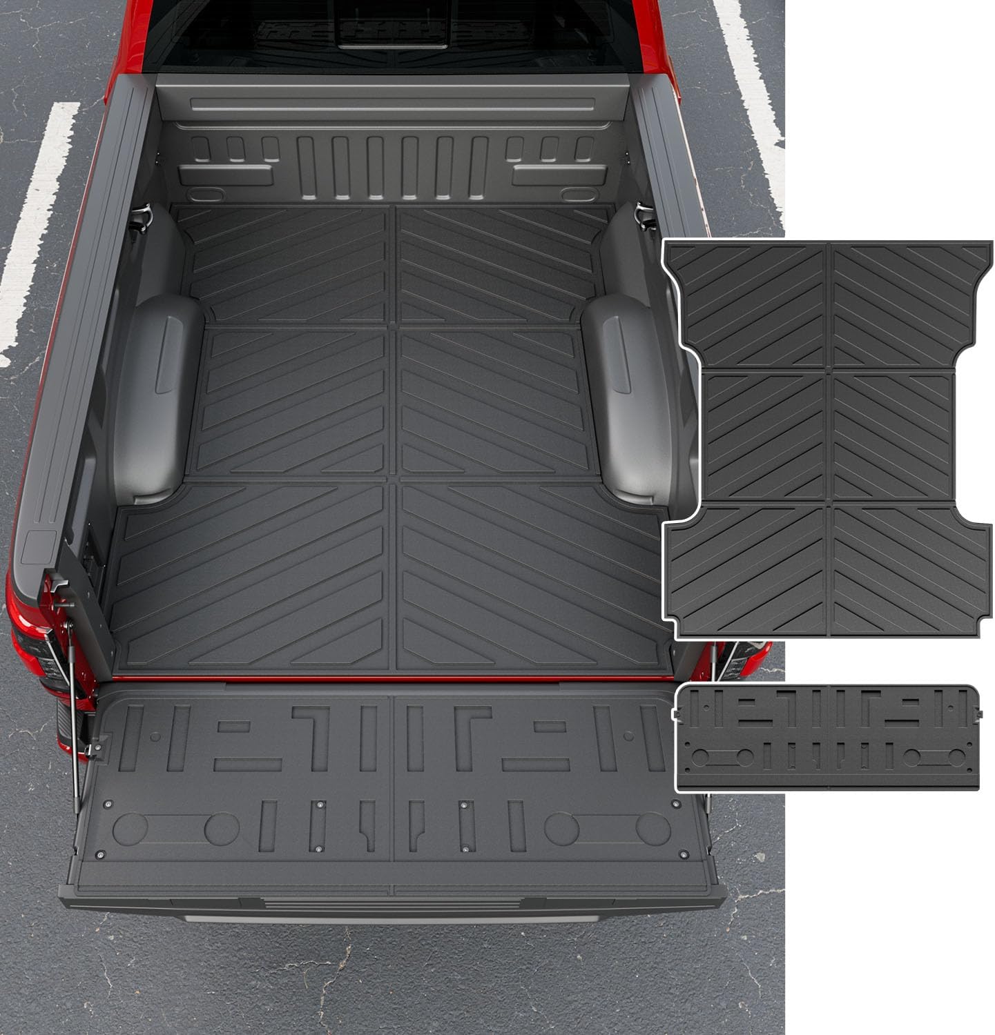Powoq 6.5FT Bed Mat for 2021-2025 Ford F-150 Tailgate Protection