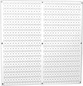 Wall Control 30-P-3232W White Metal Pegboard Pack - Heavy-Duty Storage