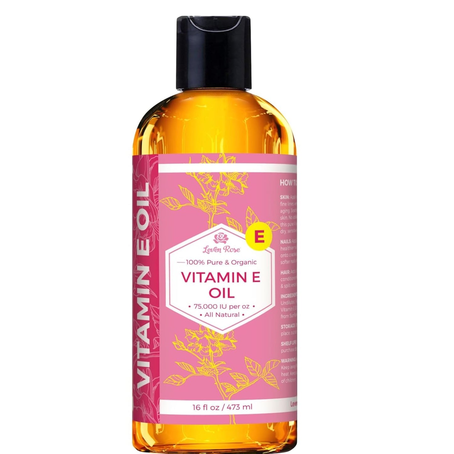 Bulk Vitamin E Oil 100% Natural for Skin, Hair, and Nails