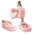 Travel Toddler Bed 3-in-1 Convertible Portable Floor Bed - Glow Cloud