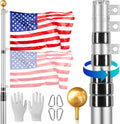 VEVOR 30FT Telescoping Flag Pole Kit - Sturdy Outdoor Display
