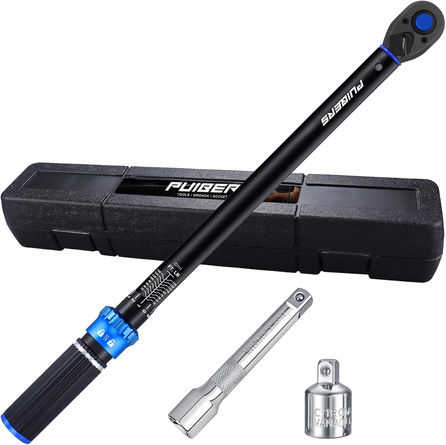 1/2 Drive Torque Wrench Set for Car and Moto Maintenance