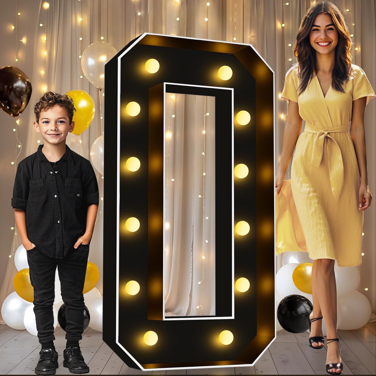 Pooqla 4 FT Marquee Light Up Letters for Stunning Decor