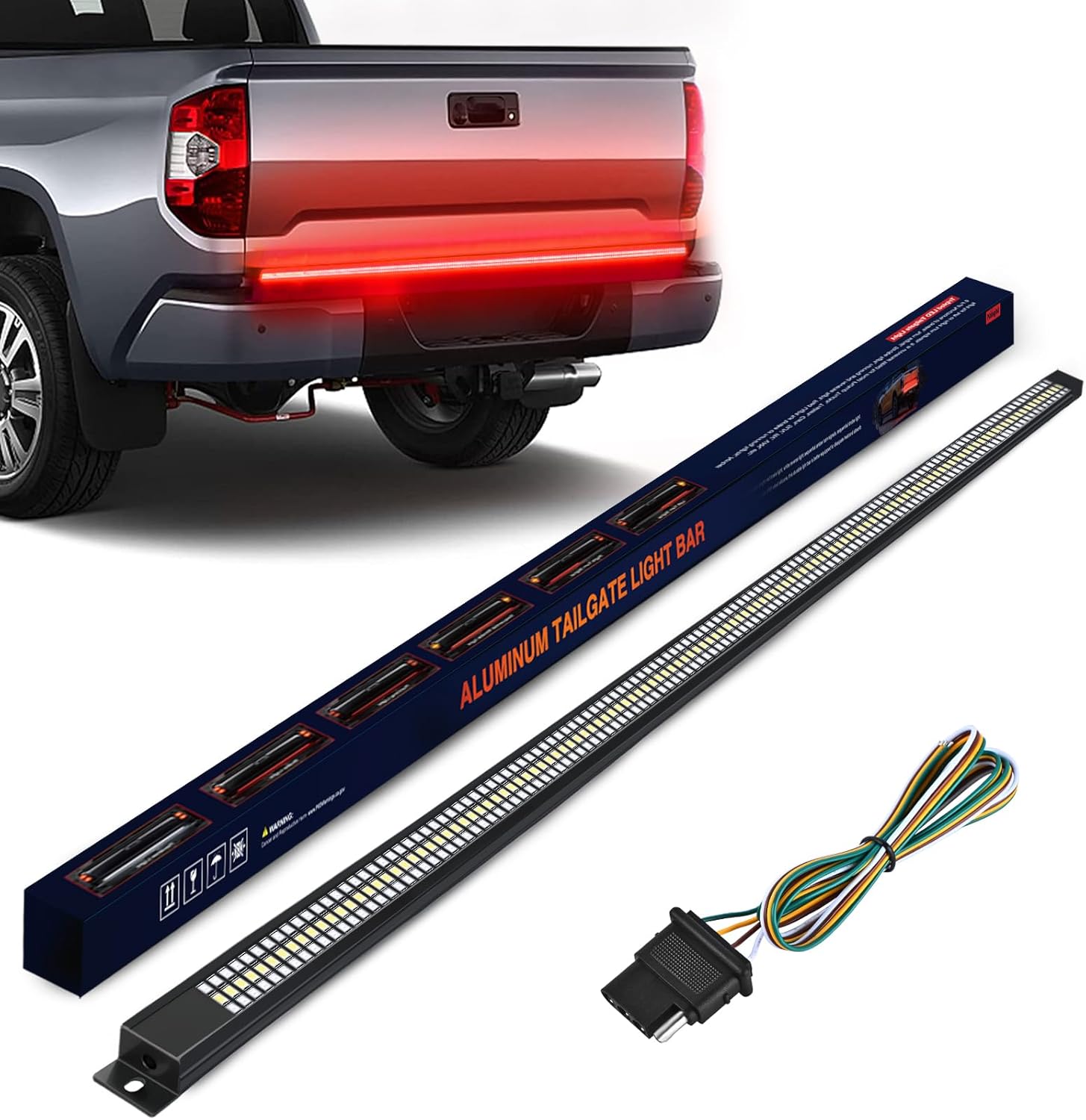 Nilight Truck Tailgate Light Strip 48in with 780 LEDs for Safety