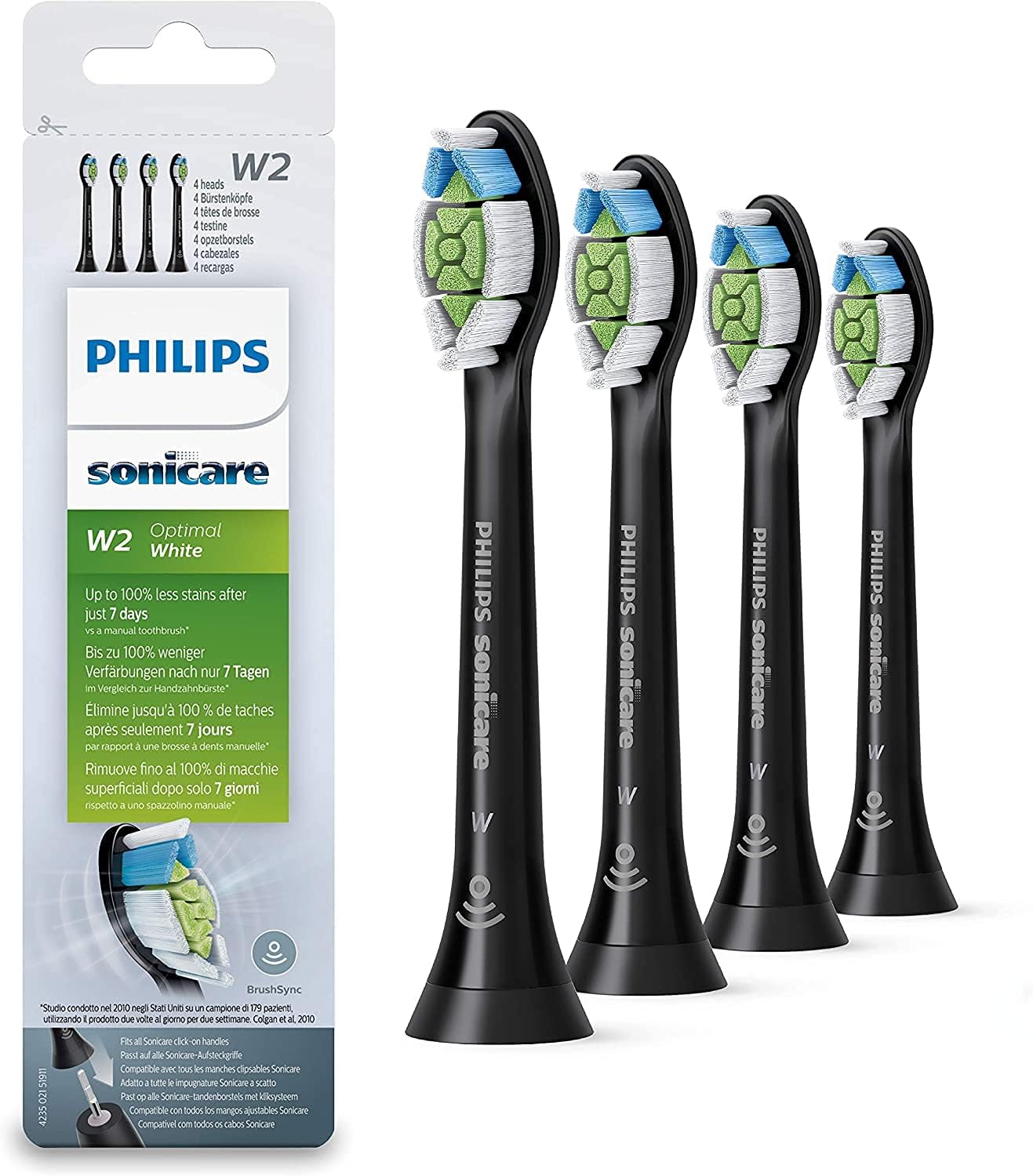 Philips Sonicare Optimal Whitening BrushSync Heads for Bright Smile