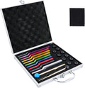 10 Color Chakra Tuning Fork Set - Aluminum Sound Healing Kit