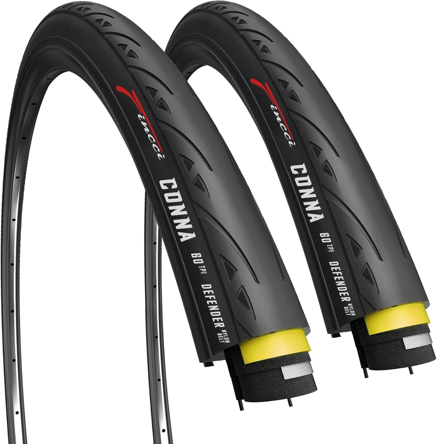 Fincci 700x25c Tire - Flatless Bike Tires for Racing and Commuting