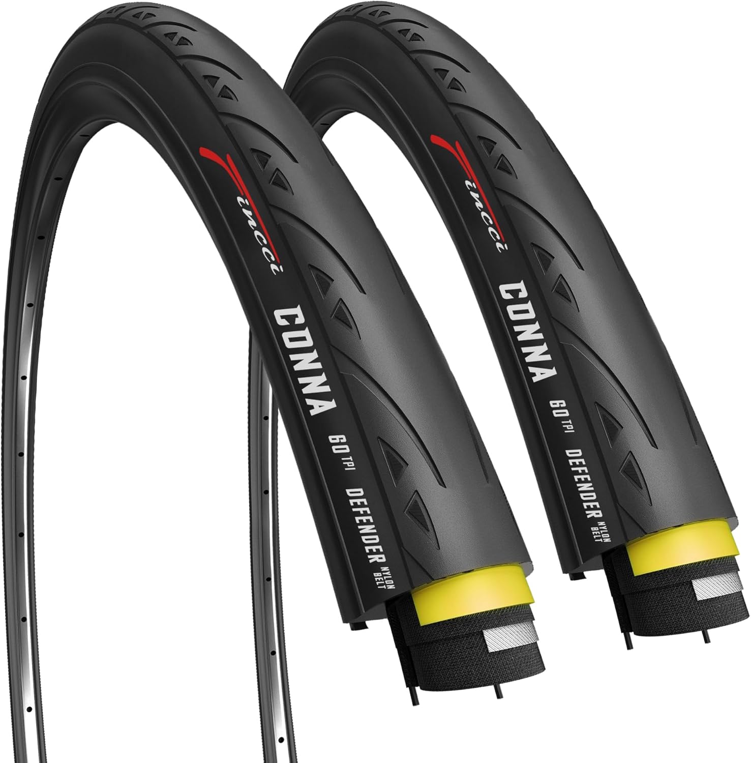 Fincci 700x25c Tire - Flatless Bike Tires for Racing and Commuting