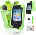 Green Dinosaur Kids Phone 2.8in IPS Touchscreen - Durable Play Phone