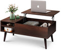 WLIVE Lift Top Coffee Table with Storage - Mid Century Modern