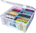 ArtBin Super Satchel Double Deep Clear & Aqua - Pack of 1 - Deep Craft