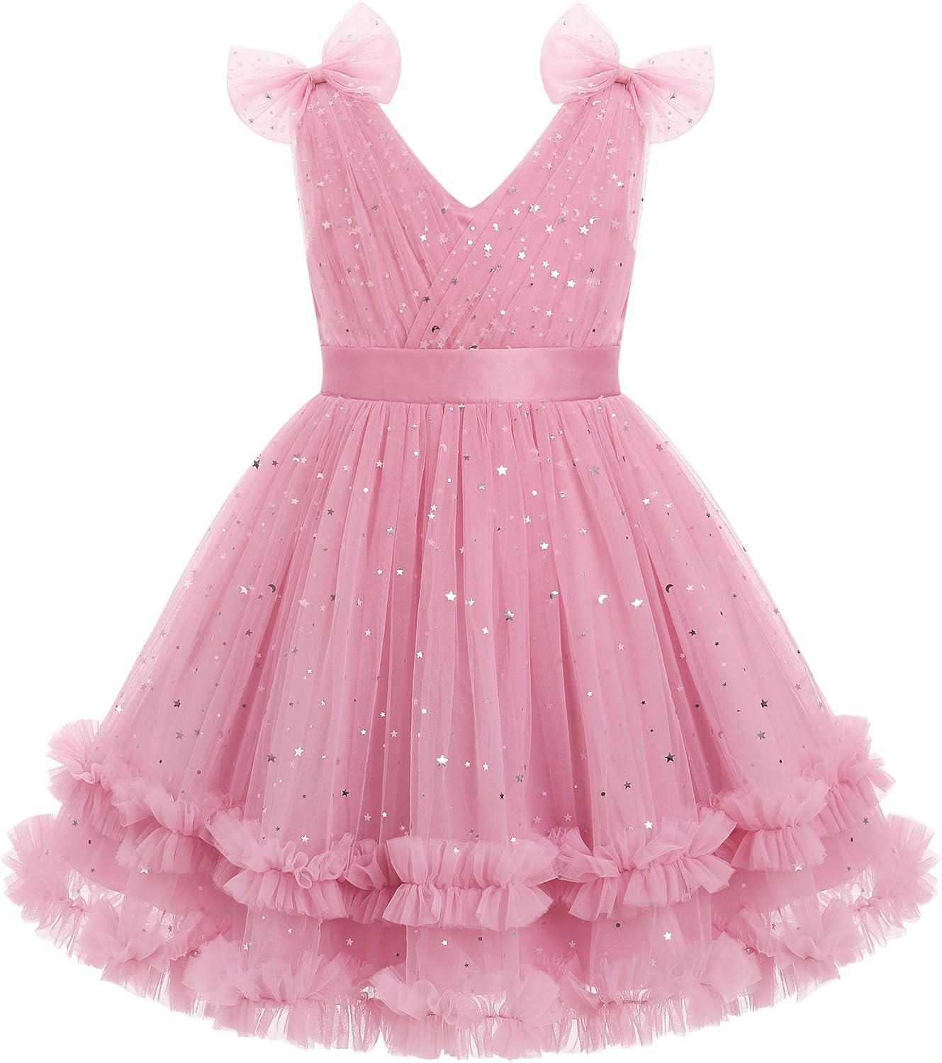 Toddler Girls Butterfly Dress with Sparkle Sequins Tulle Design